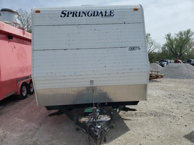 2009 Springdale/ Sprinter Travel Trailer