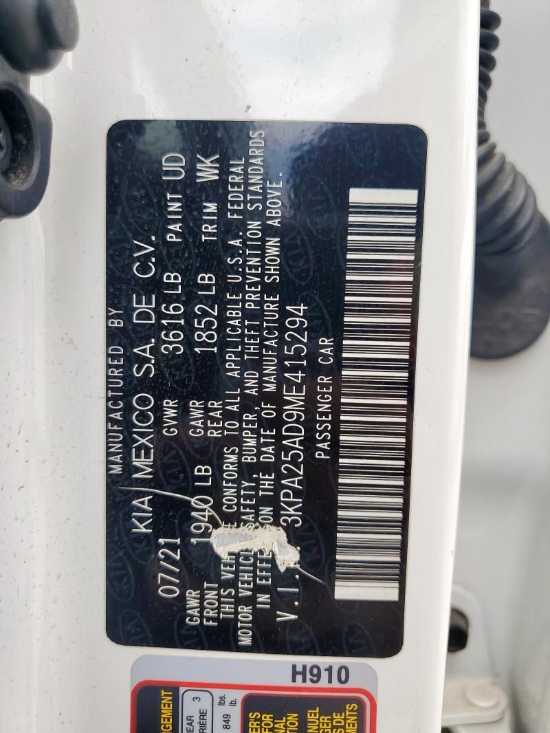 2021 KIA Rio S