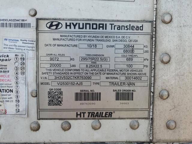 2019 Hyundai Trailers 2019 Hyundai DRY Van Trailer