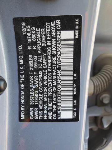 2019 Honda Civic Sport