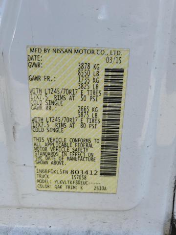 2015 Nissan Nv 1500