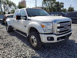 Salvage trucks for sale at Apopka, FL auction: 2016 Ford F450 Super Duty