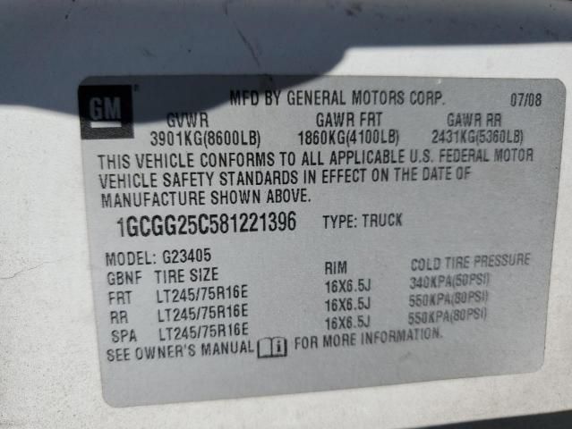 2008 Chevrolet Express G2500