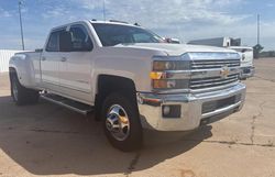Salvage trucks for sale at Oklahoma City, OK auction: 2015 Chevrolet Silverado K3500 LTZ