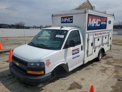 Salvage trucks for sale at Mcfarland, WI auction: 2018 Chevrolet Express G3500