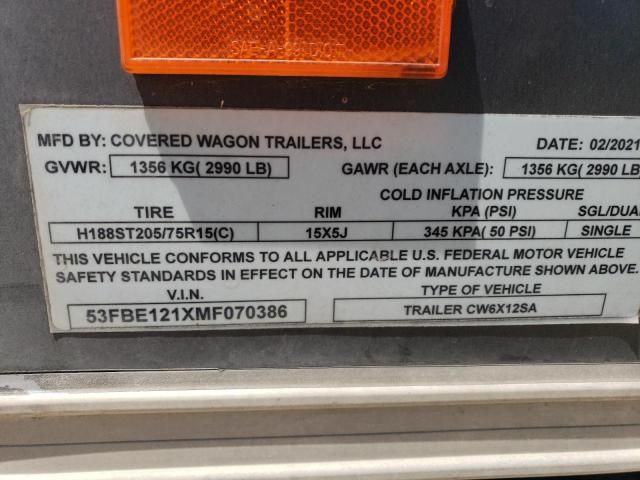 2021 Coverwagon Boxtrailer