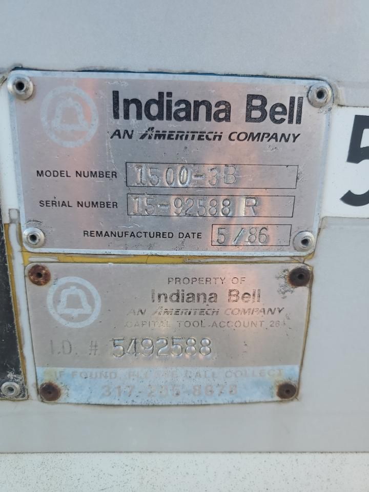 1978 Unknown 1977 Indiana Bell 1500-3B Manhole Support Trailer