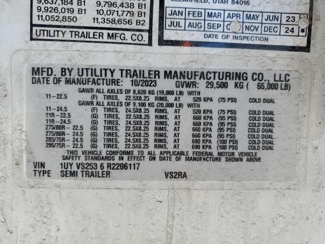 2024 Utility VS2RA Refrigerated Van Trailer