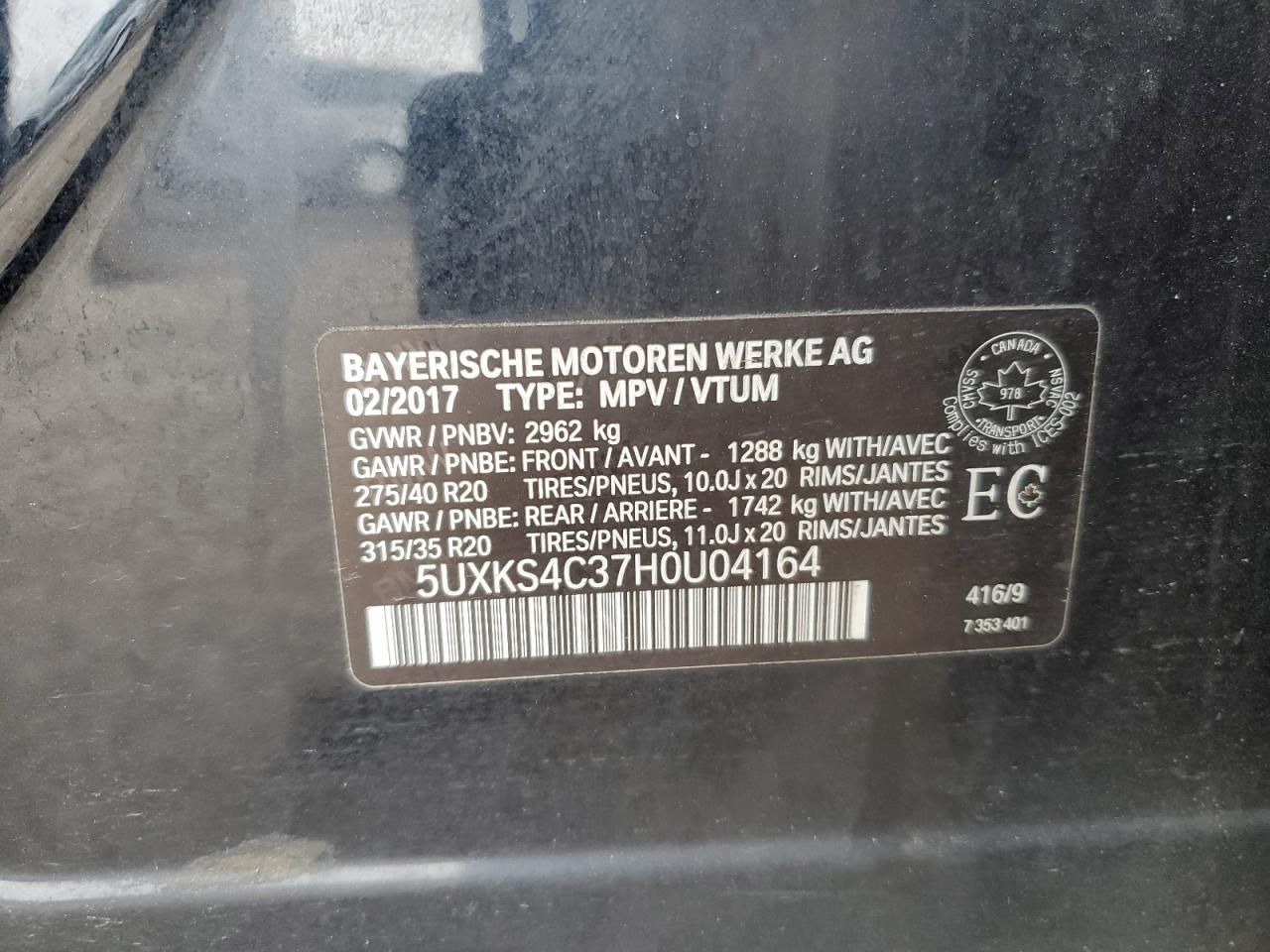 2017 BMW X5 Xdrive35d