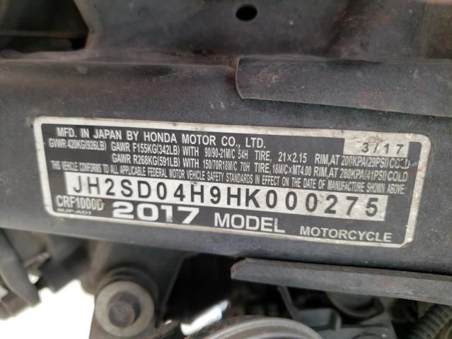 2017 Honda CRF1000