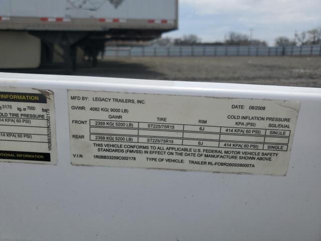 2009 Unknown 2009 Legacy RL-FOBR260SS9000TA Boat Trailer