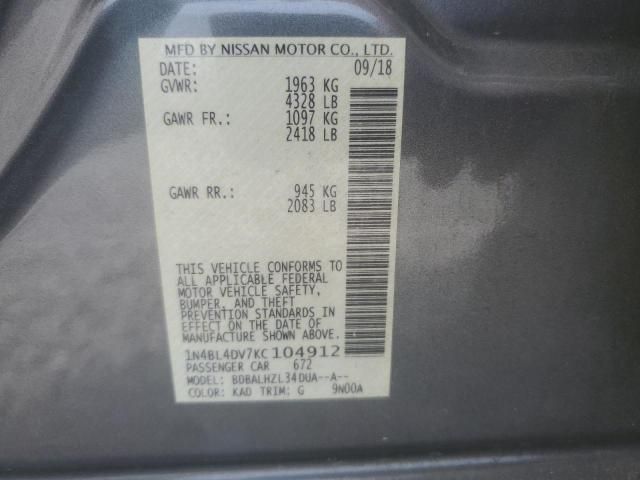 2019 Nissan Altima sv