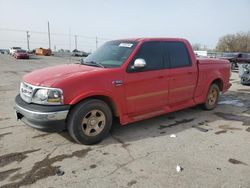Salvage trucks for sale at Oklahoma City, OK auction: 2001 Ford F150 Supercrew
