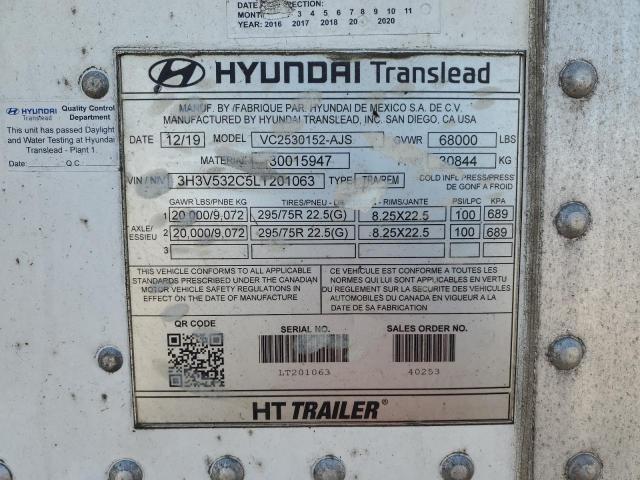 2020 Hyundai Translead dry van Trailer