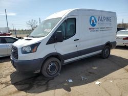 Salvage trucks for sale at Woodhaven, MI auction: 2016 Ford Transit T-250