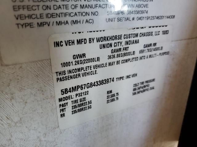 2004 Workhorse Custom Chassis Motorhome Chassis W22