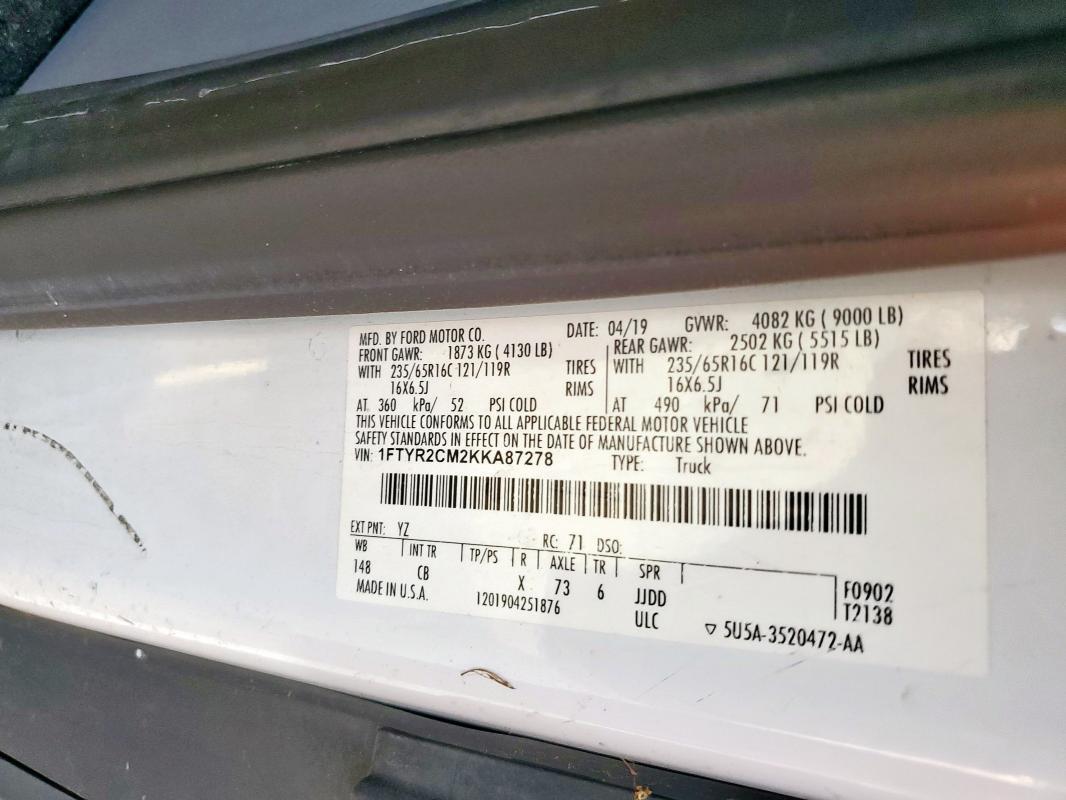 2019 Ford Transit T-250