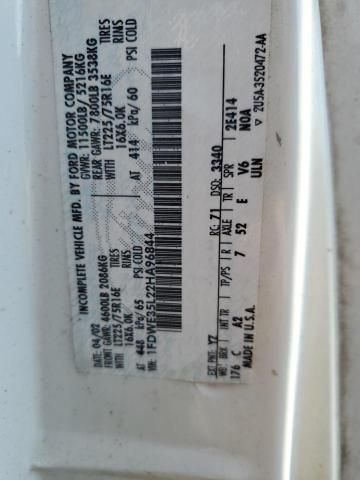 2002 Ford Econoline E350 Super Duty Cutaway Van