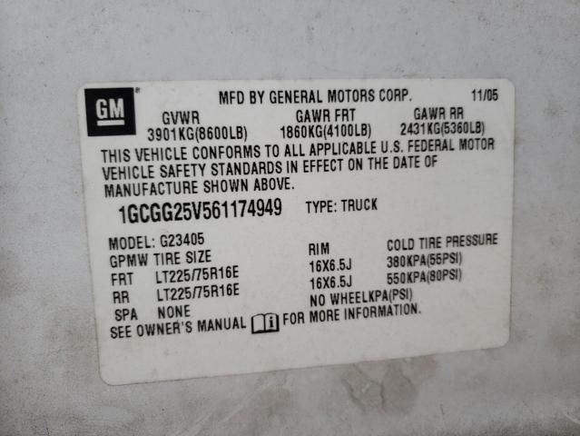 2006 Chevrolet Express G2500