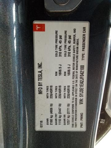 2018 Tesla Model 3