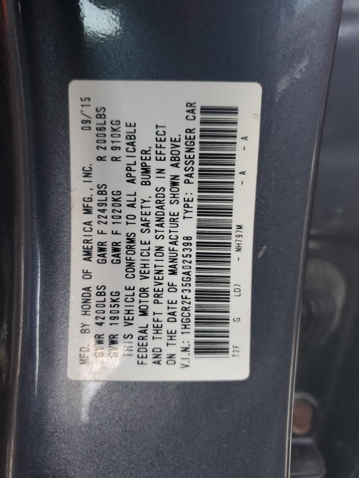 2016 Honda Accord lx