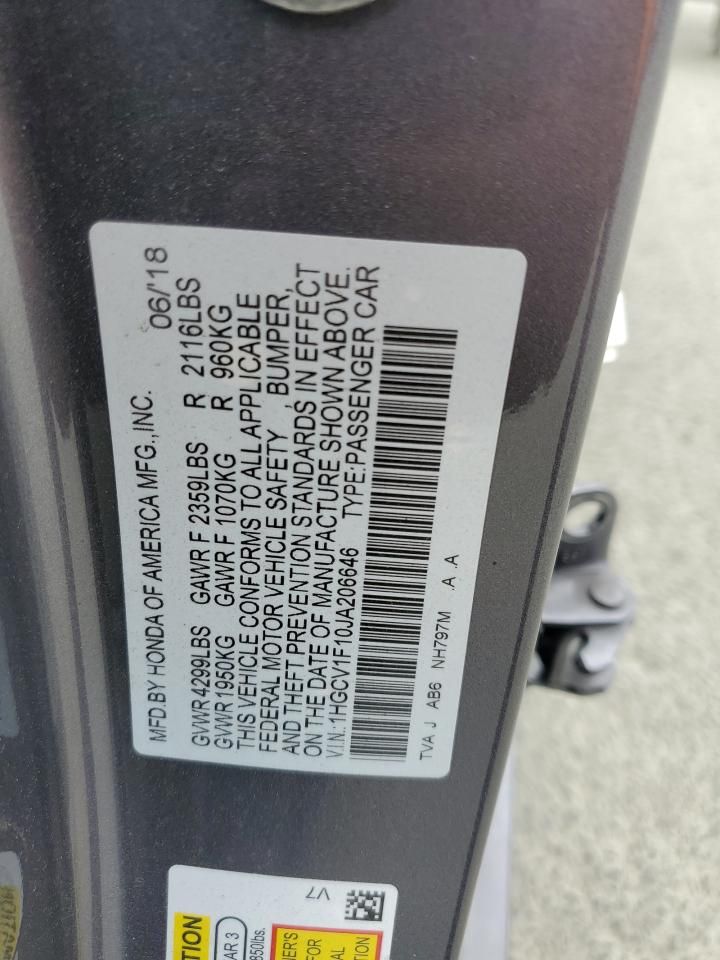 2018 Honda Accord lx