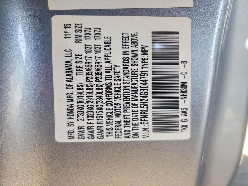 2016 Honda Odyssey lx