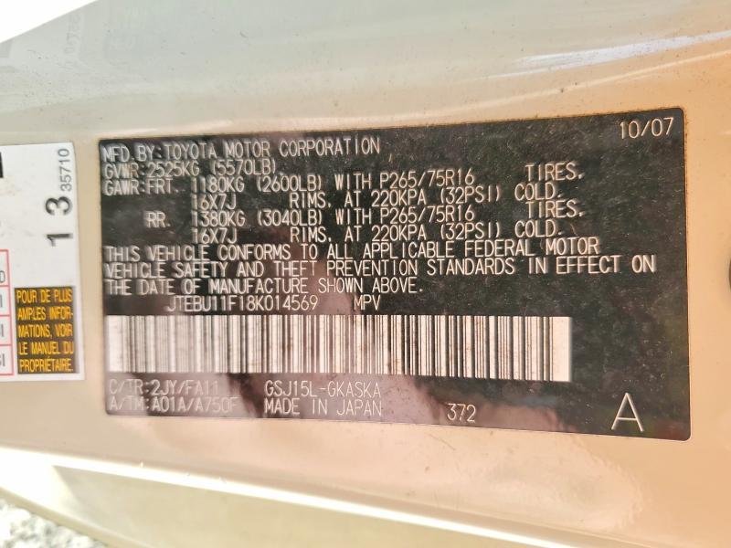 2008 Toyota Fj Cruiser Base