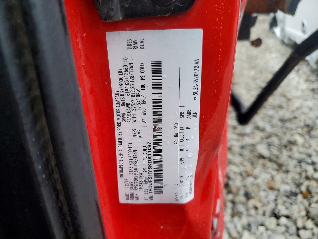 2019 Ford F550 Super Duty