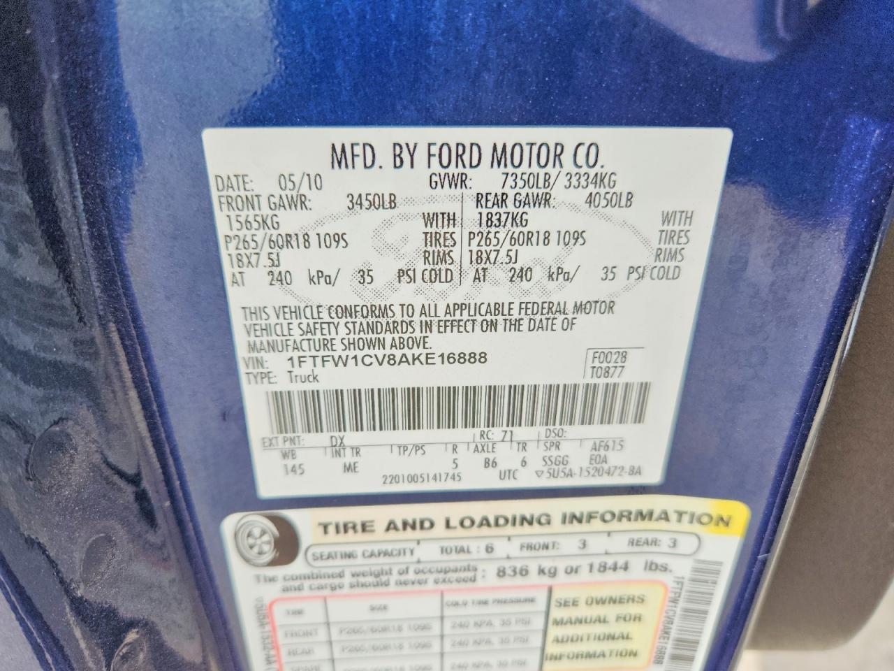 2010 Ford F-150 Supercrew