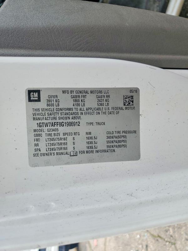 2016 GMC Savana G2500 Utility / Service van