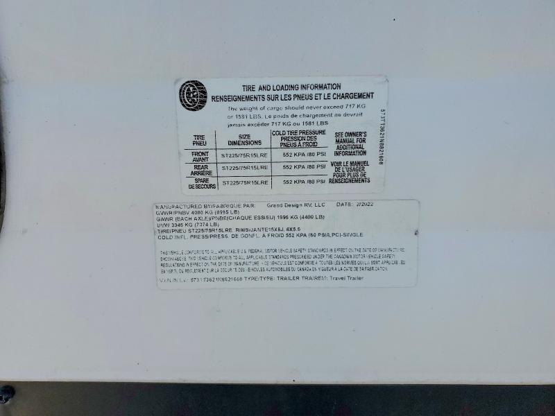 2022 Grand Design Transcend Camper