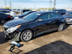 Salvage cars for sale from Copart Elgin, IL: 2015 Hyundai Sonata Hybrid Base