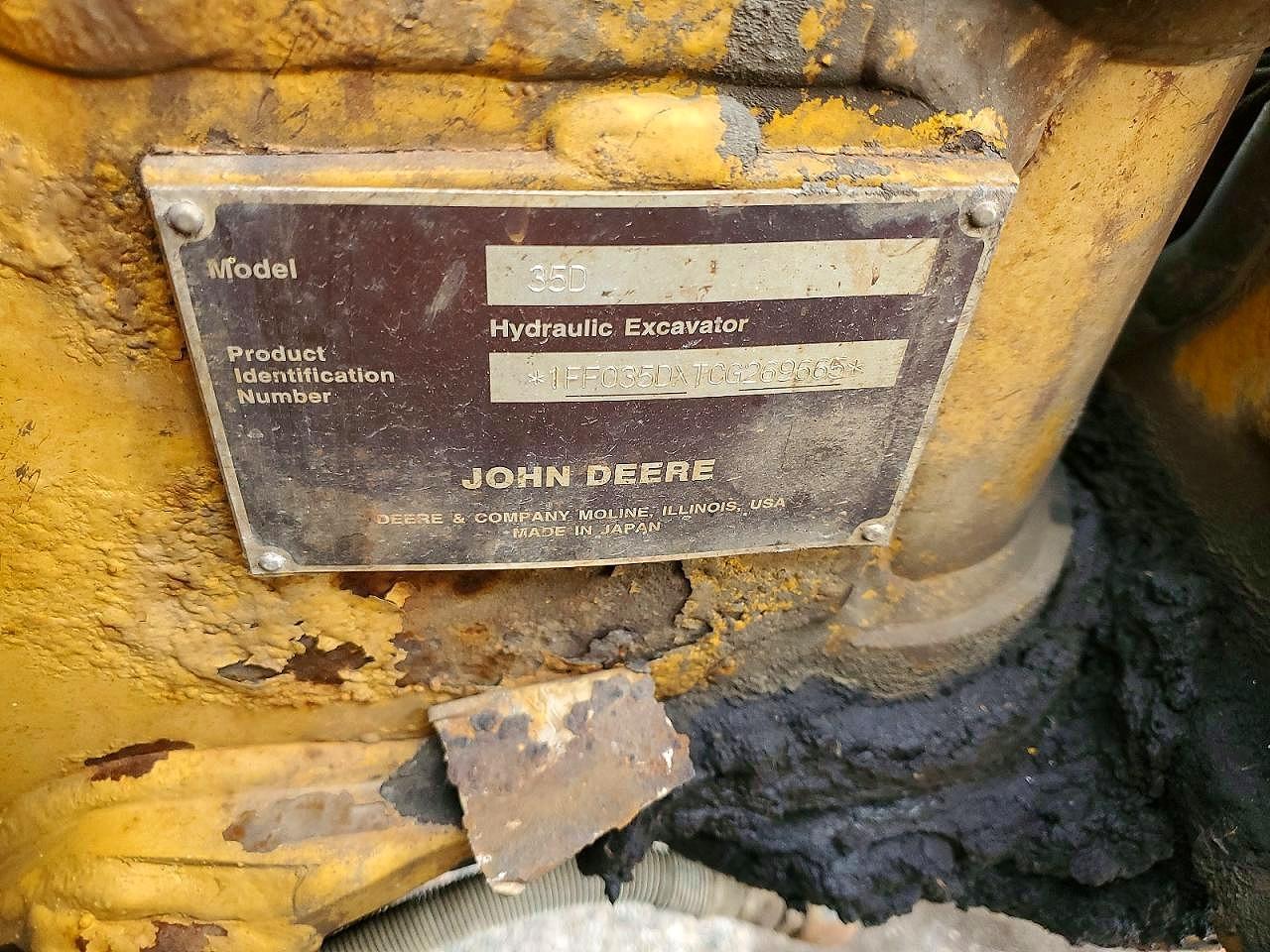 2012 John Deere 35D Mini Excavator