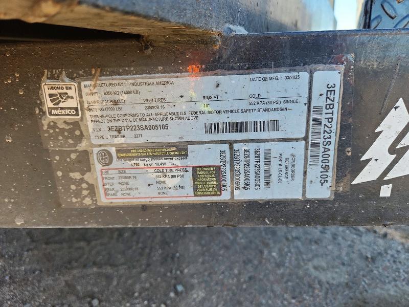 2025 Trailers 2025 Industrias America 227T Equipment Trailer