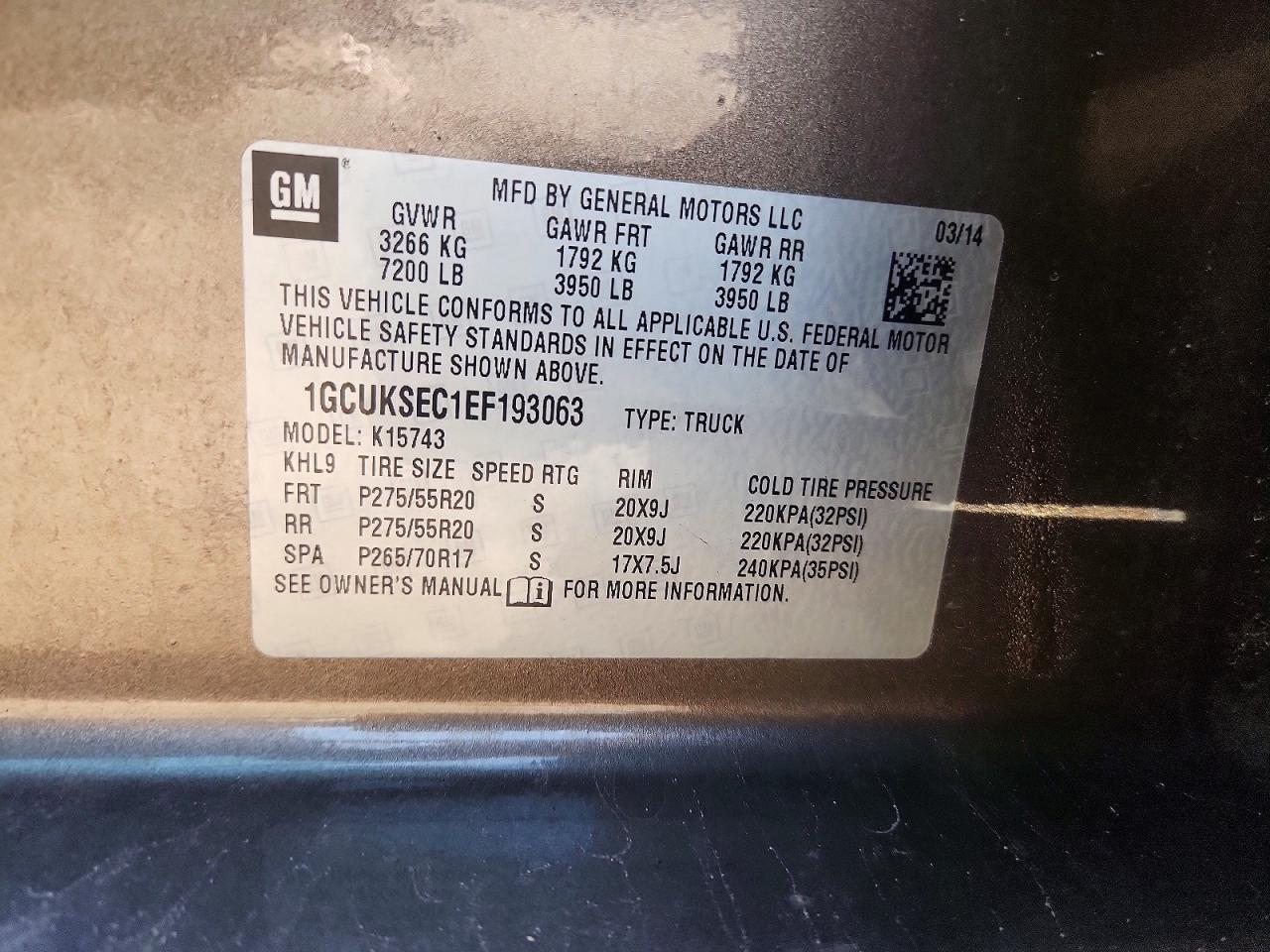 2014 Chevrolet Silverado K1500 LTZ