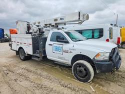 Salvage trucks for sale at Grand Prairie, TX auction: 2014 Dodge RAM 5500 Bucket Truck