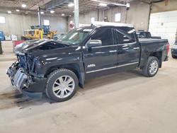 Salvage cars for sale from Copart Blaine, MN: 2018 Chevrolet Silverado K1500 High Country