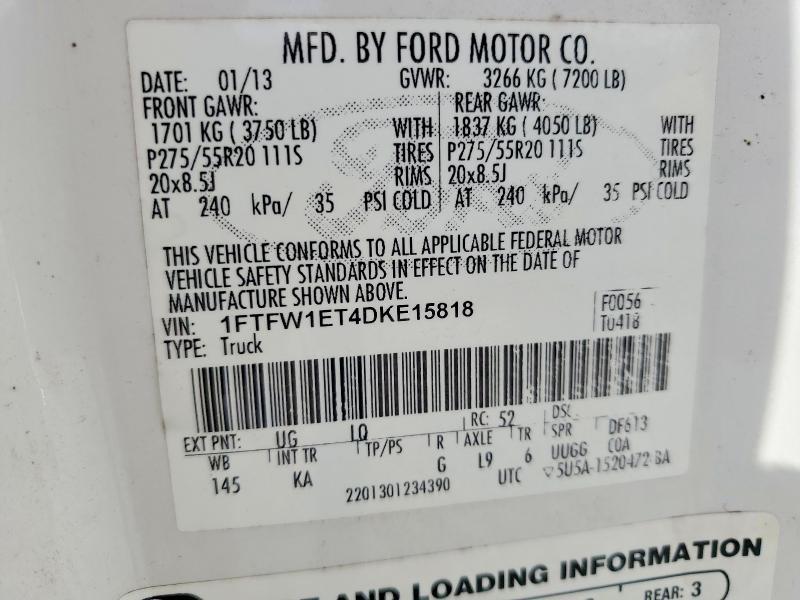 2013 Ford F150 Supercrew