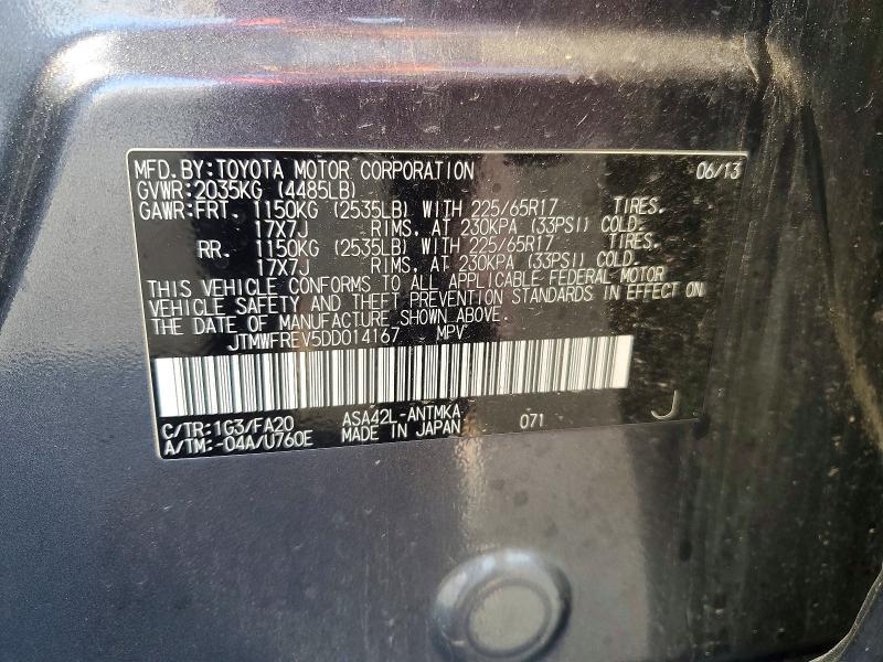 2013 Toyota Rav4 xle