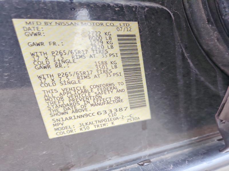 2012 Nissan Pathfinder s