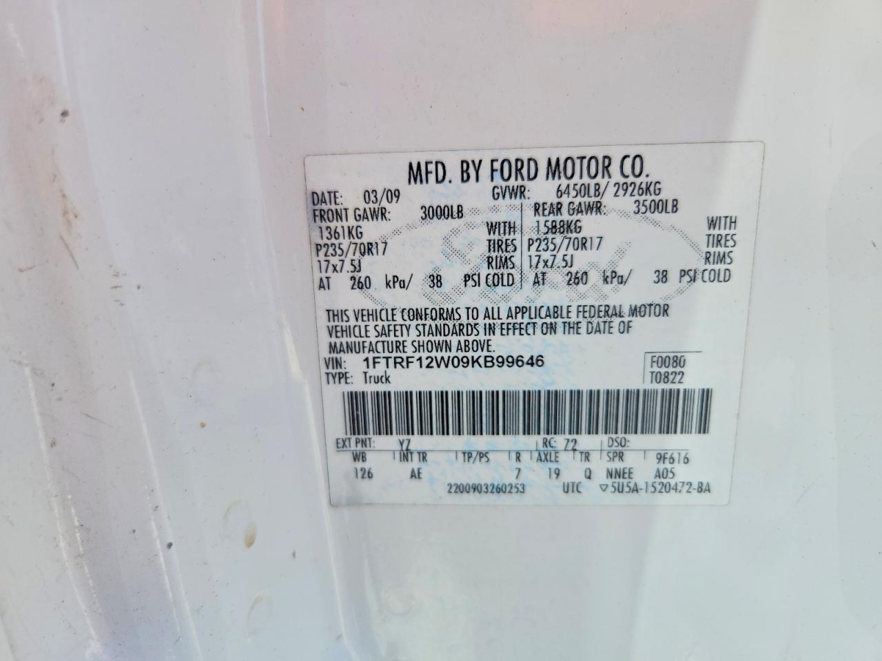 2009 Ford F150