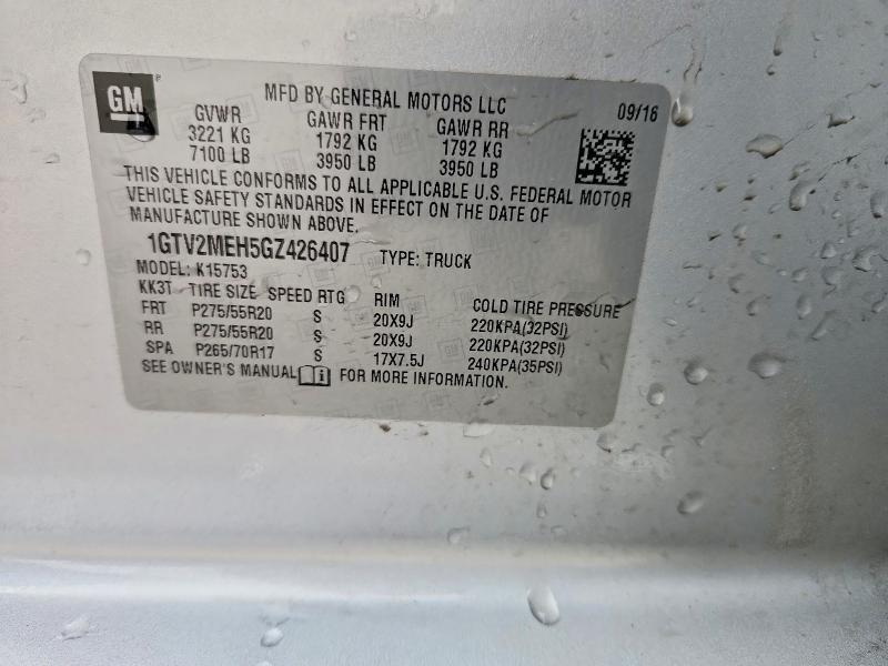 2016 GMC Sierra K1500 sle