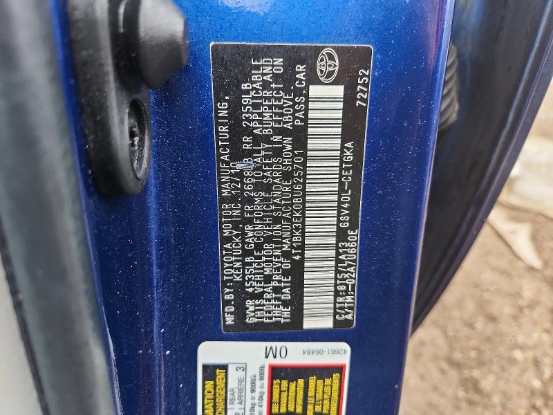 2011 Toyota Camry xle V6