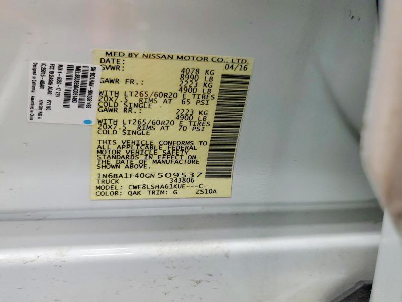 2016 Nissan Titan XD SV