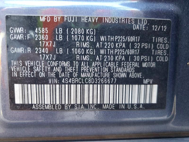 2013 Subaru Outback 2.5i Limited