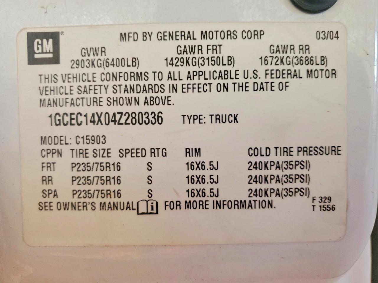 2004 Chevrolet Silverado C1500