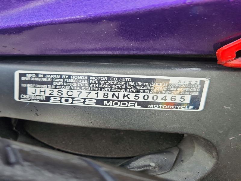 2022 Honda CBR1000 RR