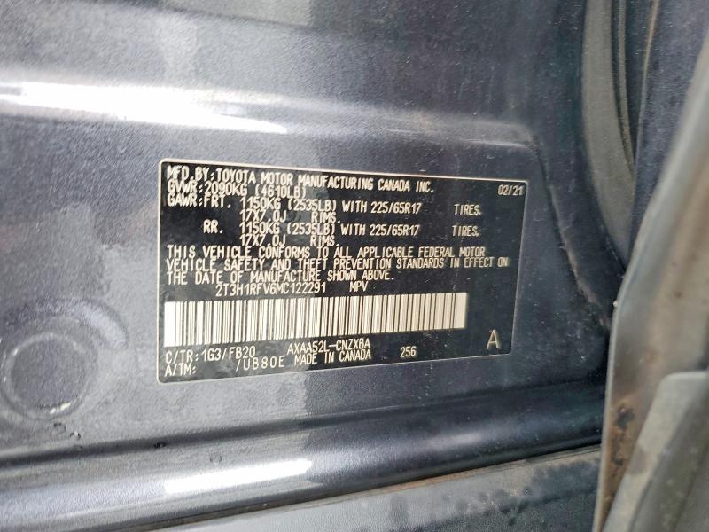 2021 Toyota Rav4 le