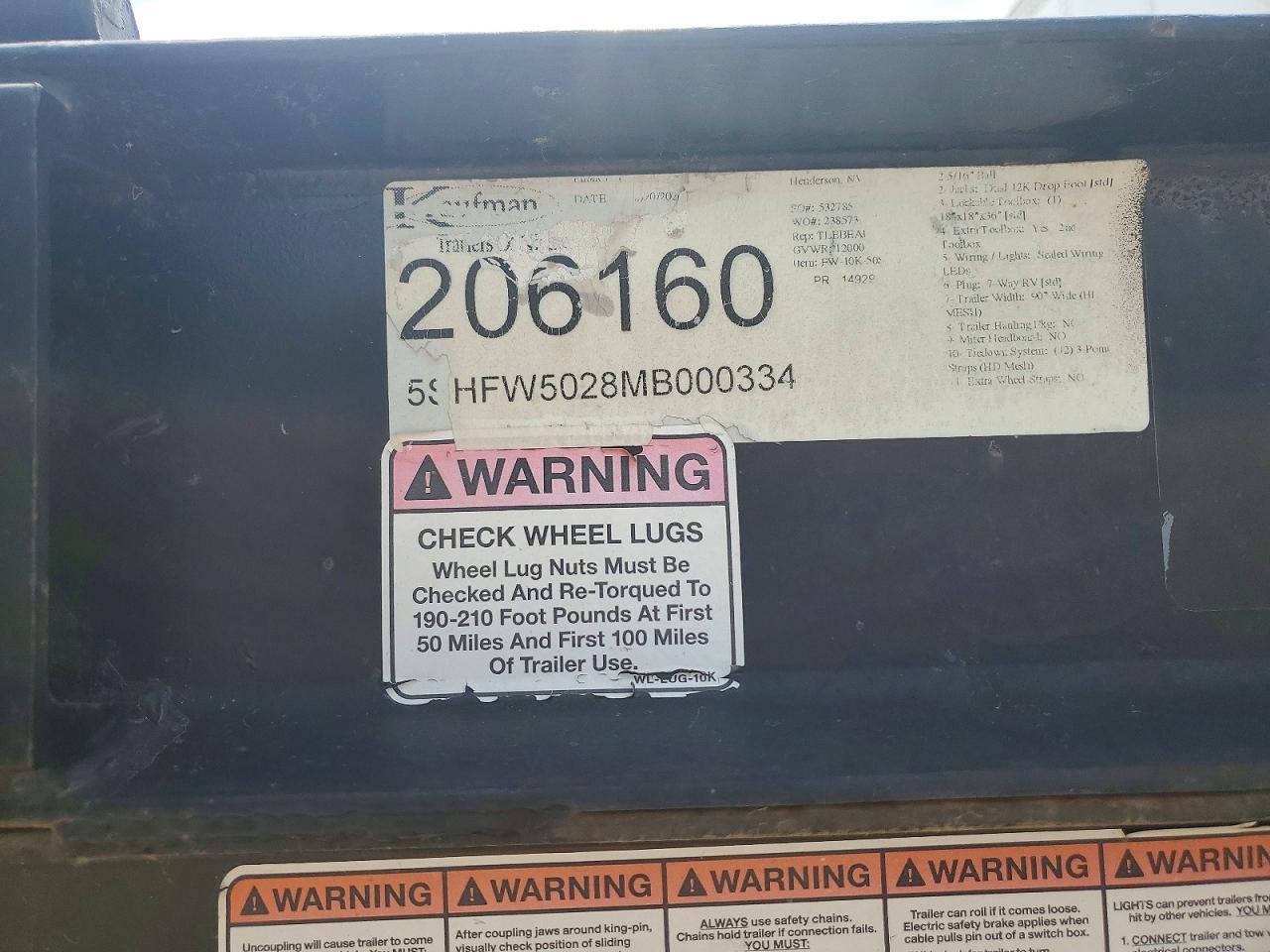 2021 Kaufman Trailer